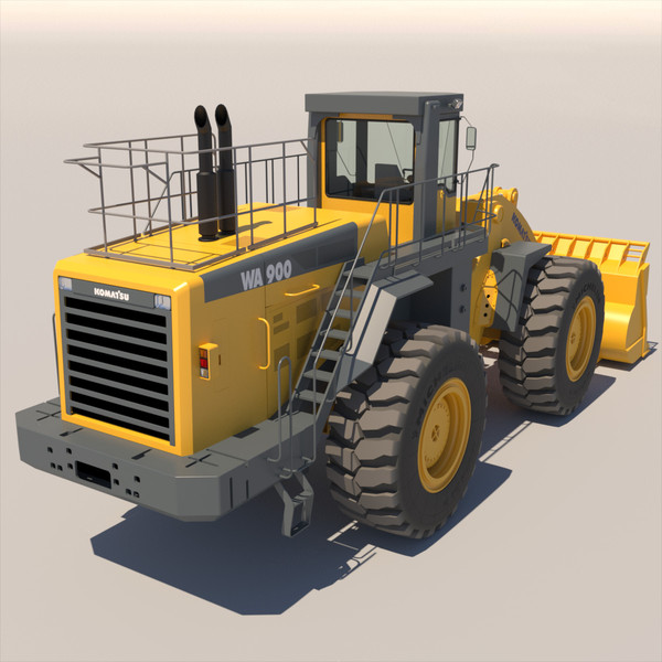 3d wheel loader komatsu wa900 - Wheel loader Komatsu  WA900... by ArqArt3D